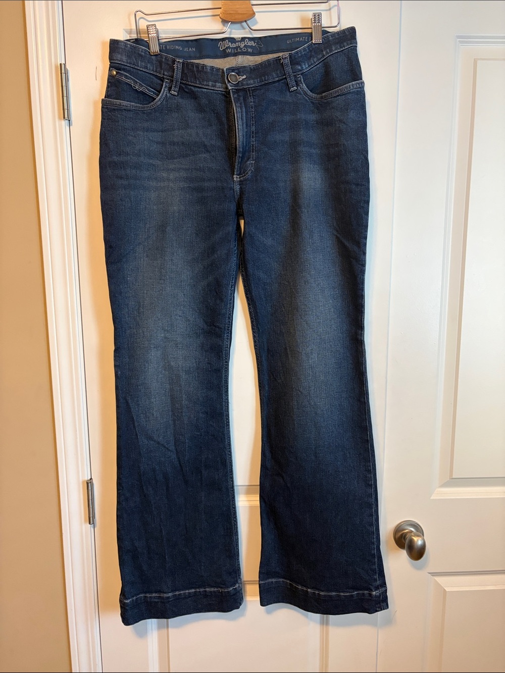 Wrangler Women's Dark Blue Flare Jeans